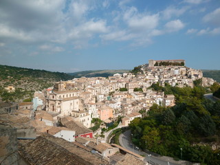 Fototapeta na wymiar Raguse en Sicile (Italie)