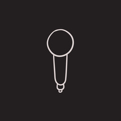 Microphone sketch icon.
