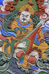 Guardian of the temple. Dashang Kagyu Ling congregation. Temple of the Thousand Buddhas.