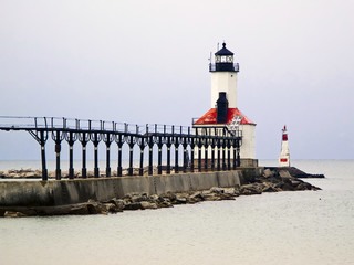 Michigan City East Pierhead Light - Indiana's Lake Michigan Coast   © Kenneth Keifer