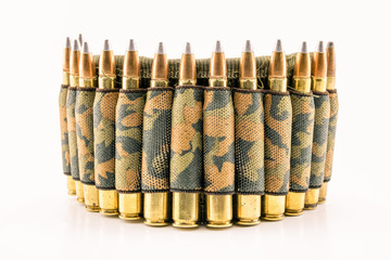 camouflage ammunition belt