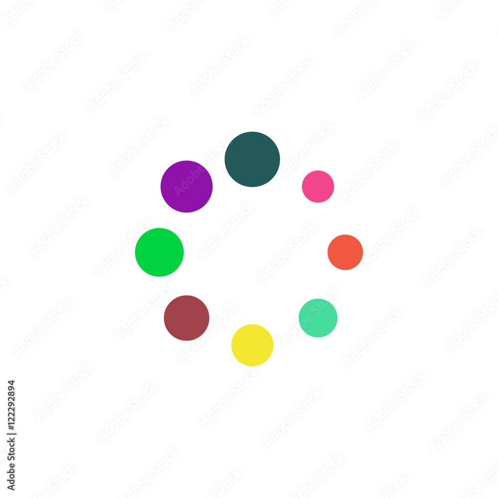 Poster loading icon vector