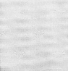 Top view of single tissue paper