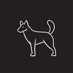 Fototapeta premium Dod sketch icon.