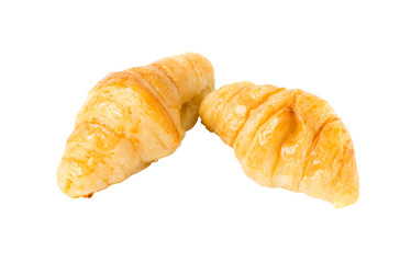 Homemand croissant bread isolated