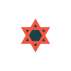 Star of David Icon Vector