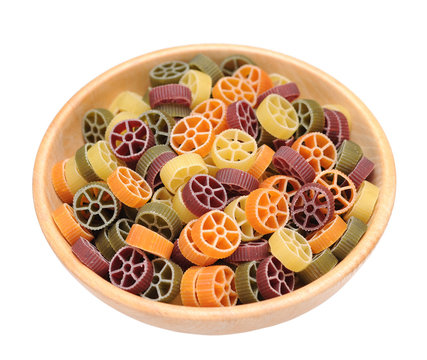 colorful rotelle pasta