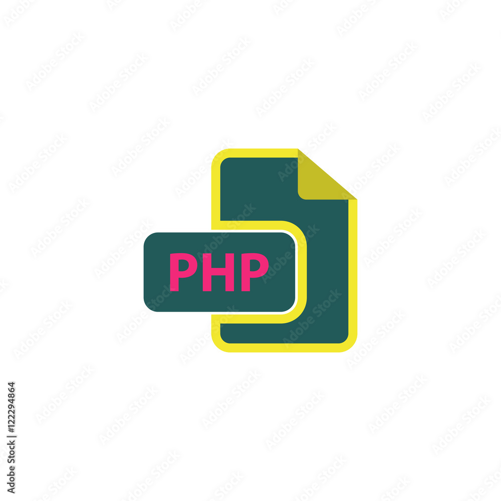 Poster php icon vector