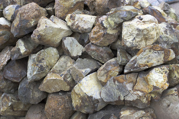 wild marble cobblestones background close-up stone