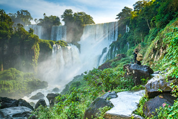 View point of Iguazu falls, Argentina