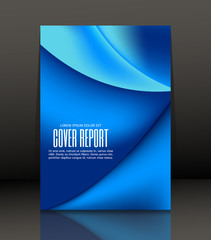 Fototapeta premium Abstract composition. Template Design for flyer. Brochure. Poster in A4 size. Vector, illustration.