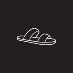 Flip-flops sketch icon.