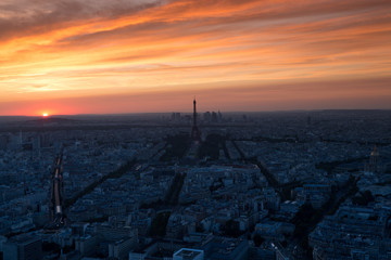 Paris at sunset