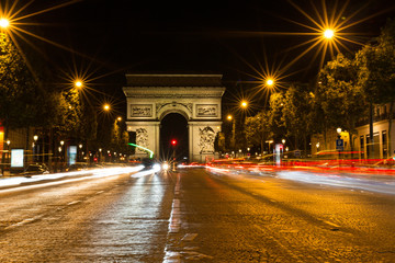 Famous Arc de Triomphe in Paris, France