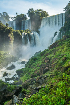 View point of Iguazu falls, Argentina