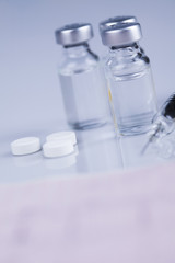 Healthy, Close up of Pills, Tablets, Capsule, Medical background