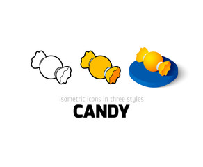Candy icon in different style