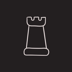 Chess sketch icon.