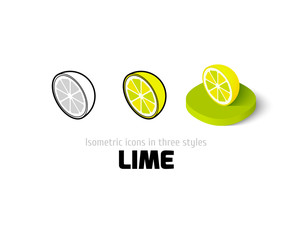 Lime icon in different style