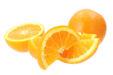 Fototapeta na wymiar chopped orange fruit