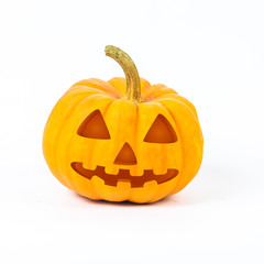 Halloween Pumpkins on white background