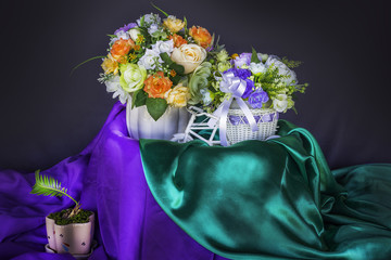 Flower arrangement on the table
