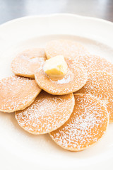 Pancake with butter on top
