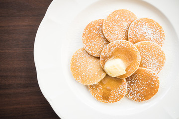 Pancake with butter on top