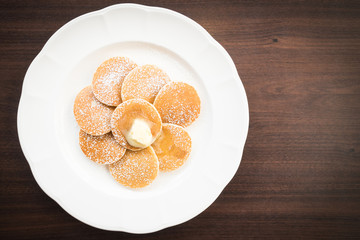 Pancake with butter on top