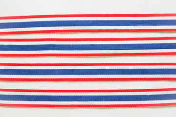 Thai flag ribbon pattern. Ribbon textures Thai flag 