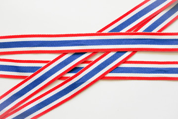 Thai flag ribbon pattern. Ribbon textures Thai flag 