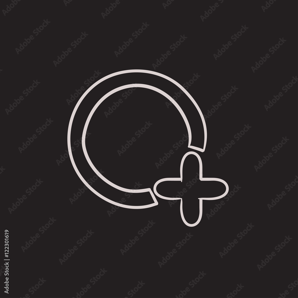 Aufkleber add file sketch icon.