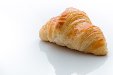 Croissant on a white background