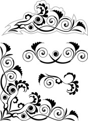 Corner floral pattern 