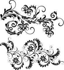 Corner floral pattern 