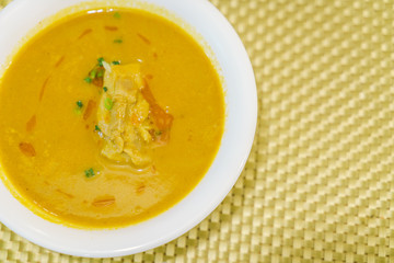 Japanese food style curry with rice