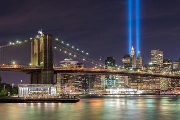 Fototapeta na wymiar Tribute in Light - September 11