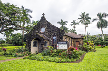 Fototapeta na wymiar The Episcopal Church,Kauai,Hawaii