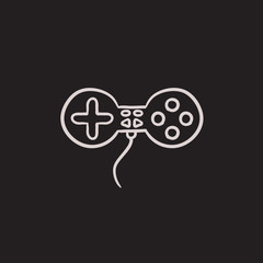 Joystick sketch icon.