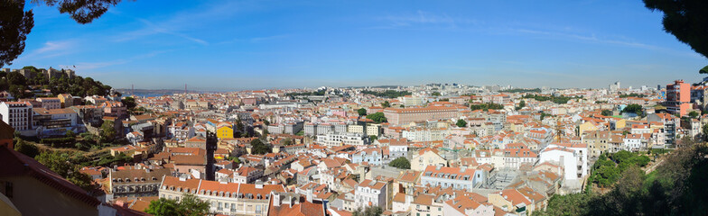 Fototapeta na wymiar Lisbon, Portugal. Viewpoint from 