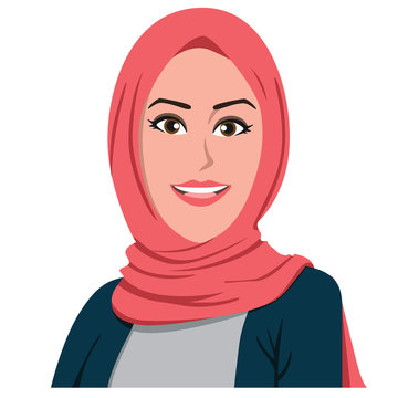 Lovely Hijab Girl Vector