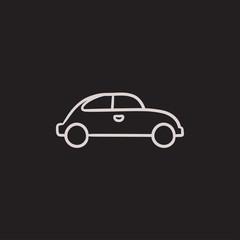 Fototapeta na wymiar Car sketch icon.