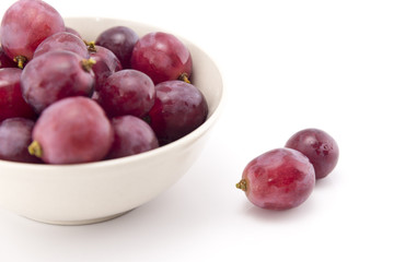 Red grapes