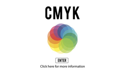 CMYK Color Emblem Symbol Concept