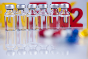 Vitamin, Pills, Tablets, Capsule, Medical background