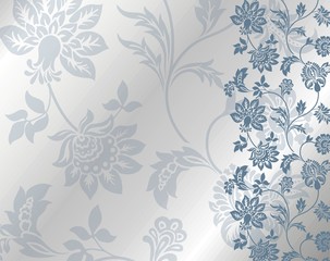 wedding card design, paisley floral pattern , India