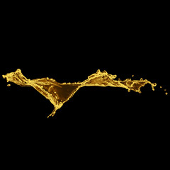 Fototapeta premium Elegant Golden Liquid Wave.