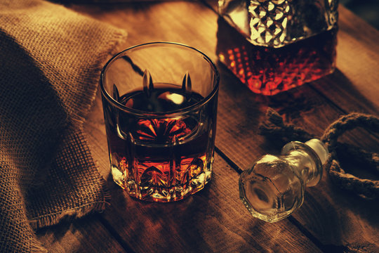 Glass of whiskey 