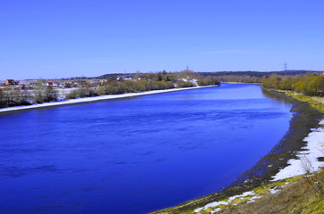 Fototapeta premium spring on the river