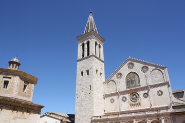 Fototapeta na wymiar Santa Maria Assunta Cathedral (Spoleto, Umbria, Italy) 